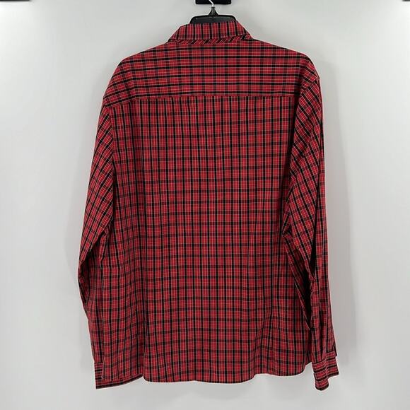 Club Room Men's Slim Fit Long Sleeve Button Front Shirt - Red Plaid - XL - NWT - Picture 4 of 4